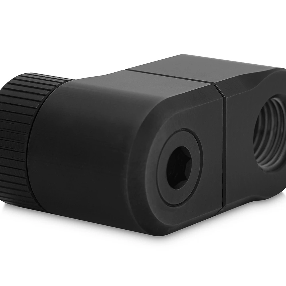 EK-Quantum Torque Doppio Offset Rotary 28mm - nero Raccordi raffreddati ad acqua. Accessorio offset a doppia rotazione da 28 mm.