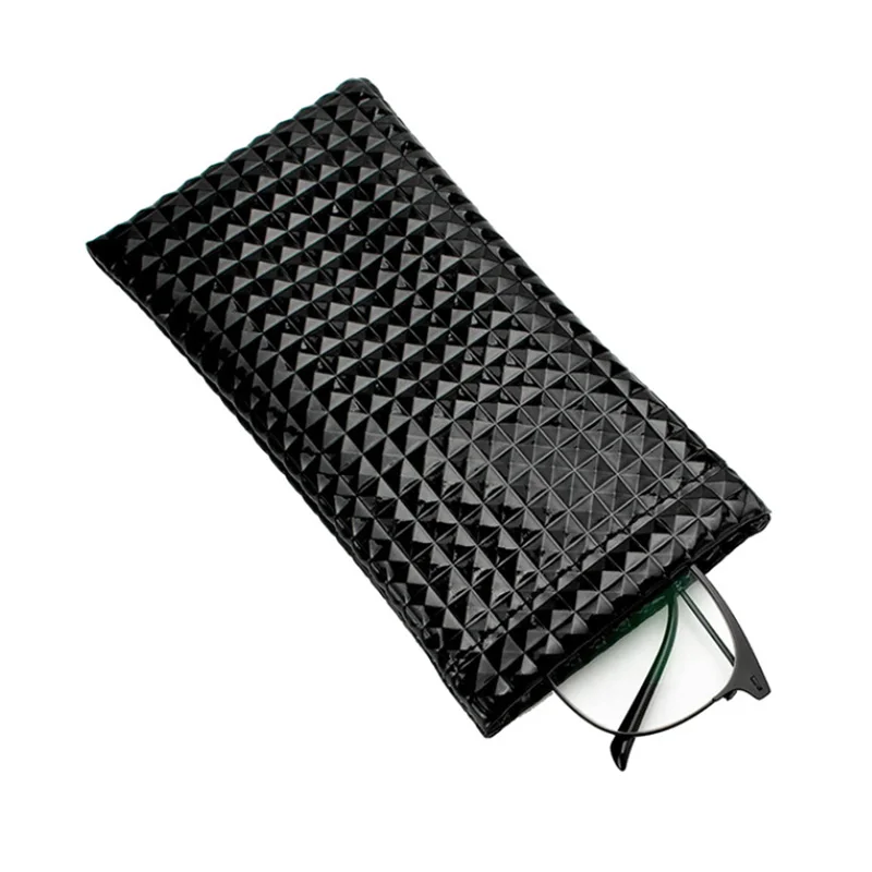 PU Leather Eyewear Pouch Cases Fashion Cute Women Scratch-proof Sunglasses Bag Protector Reading Glasses Container Bags