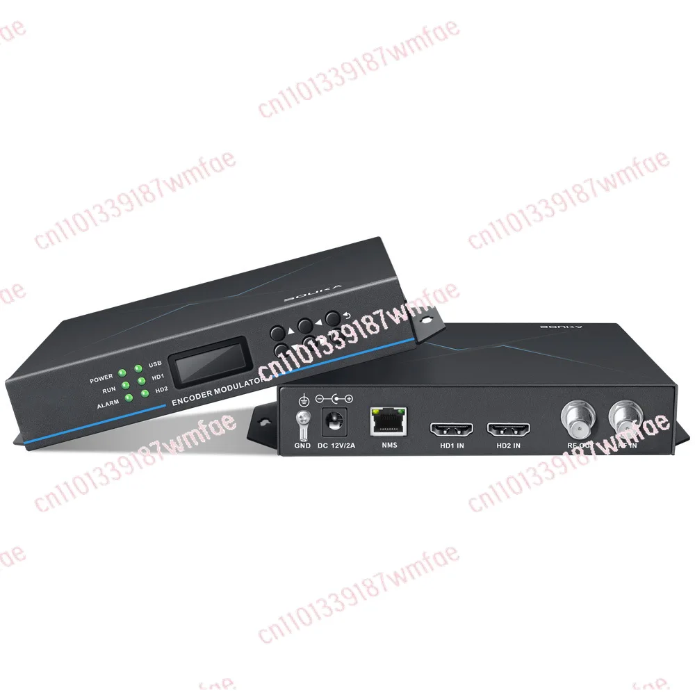 

2-Channel HDMI to DTMB digital TV system high definition modulator DVBC DVBT ATSC optional