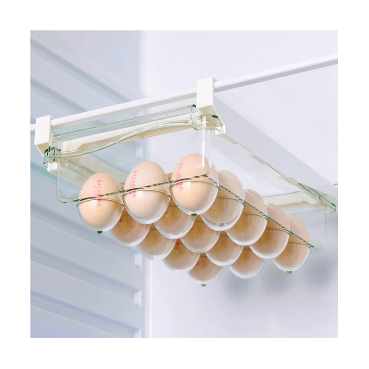 

Egg Holder for Refrigerator,Egg Storage Drawer for Refrigerator,Fridge Drawer Organizer Pull Out Egg Trays