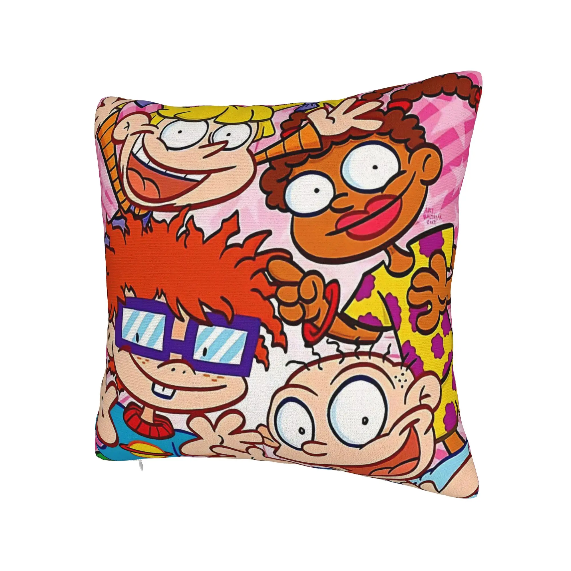 Decorative Pillowcase Cartoon R-Rugrats Merch Seater  Throw Pillow Case Cover Square Multi Size