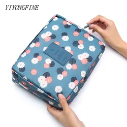 Bolsa de cosméticos para mujer, bolso de maquillaje para chica al aire libre, a la moda, cuadrado, portátil, de almacenamiento, resistente al agua, estuches de maquillaje para mujer