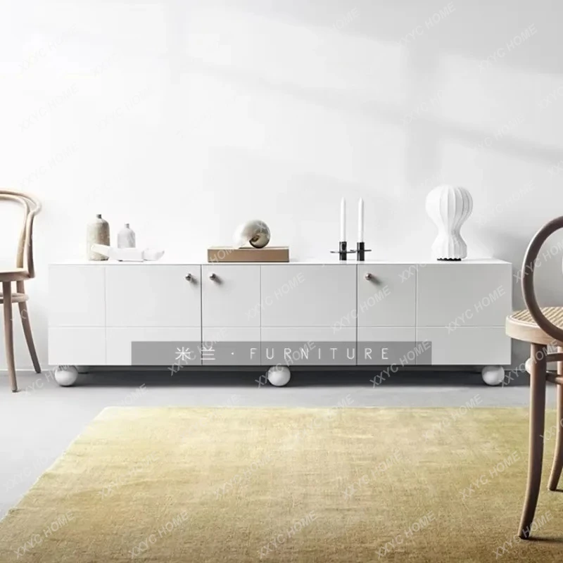 X-S  Modern minimalist   light luxury   minimalist TV cabinet paint floor cabinet storage post-modern fashion HG
