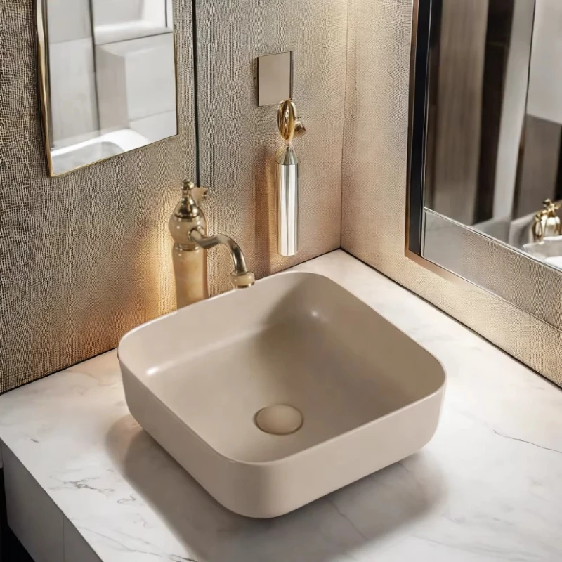 

Ceramic washbasin hotel restaurant single porcelain bathroom basin