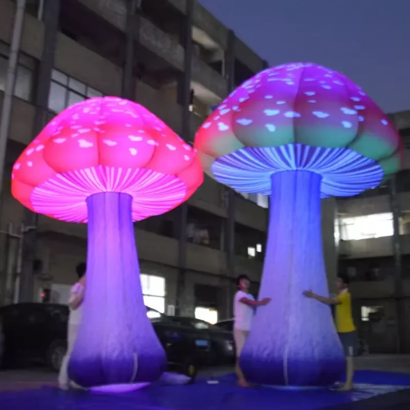 

Factory Price Outdoor Large Event Decoration Inflatable Light Mushroom Backyard Decoration for Party