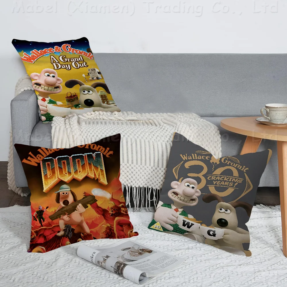 

Wallace And Gromits Cushion Cover Pillow Cover Decor Pillowcase Printed Cushion Case For Couch