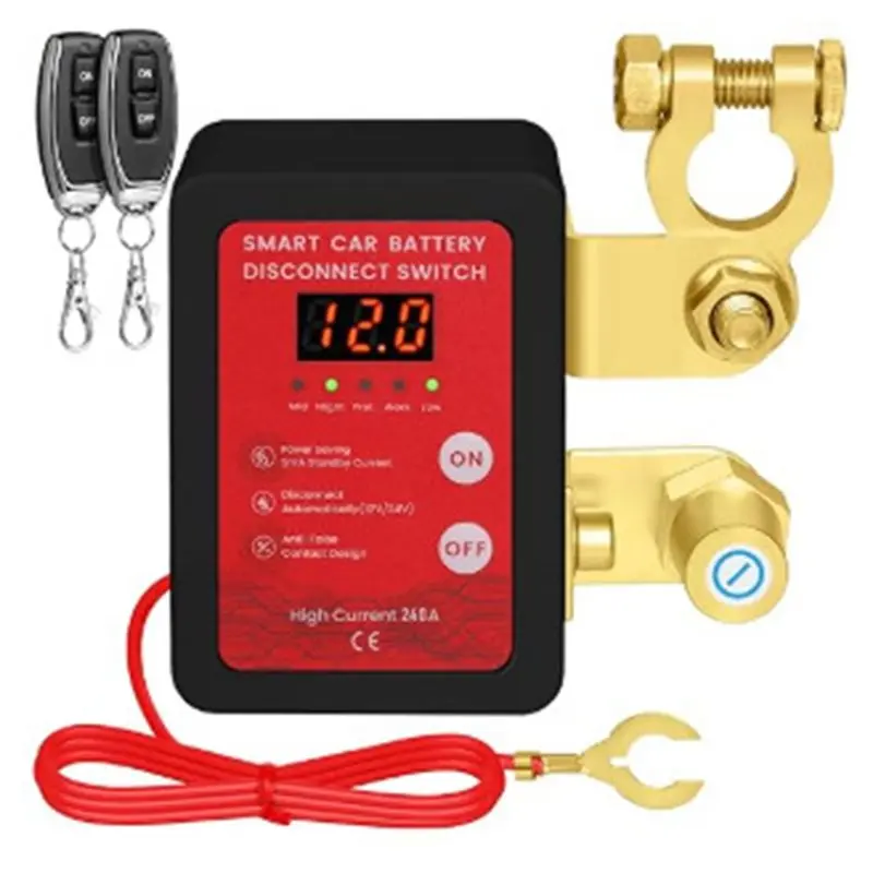 

Переключатель батареи 12 В/24 В Переключатель батареи Переключатель батареи с дисплеем напряжения Переключатель батареи, для лодок