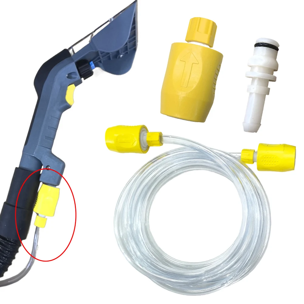 

1 комплект сменных соединителей для шлангов, улучшающих паровоз и эффективность очистки для деталей пароочистителя KARCHER Puzzi 8/1 10/1