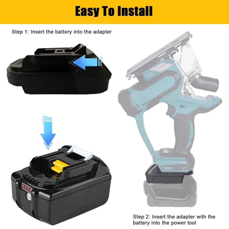 

Адаптер для аккумуляторов HOT BPS18M для литиевых электроинструментов Makita 18В, преобразующий их в литиевые аккумуляторы Black & Decker/Bupai/Stanley 20В