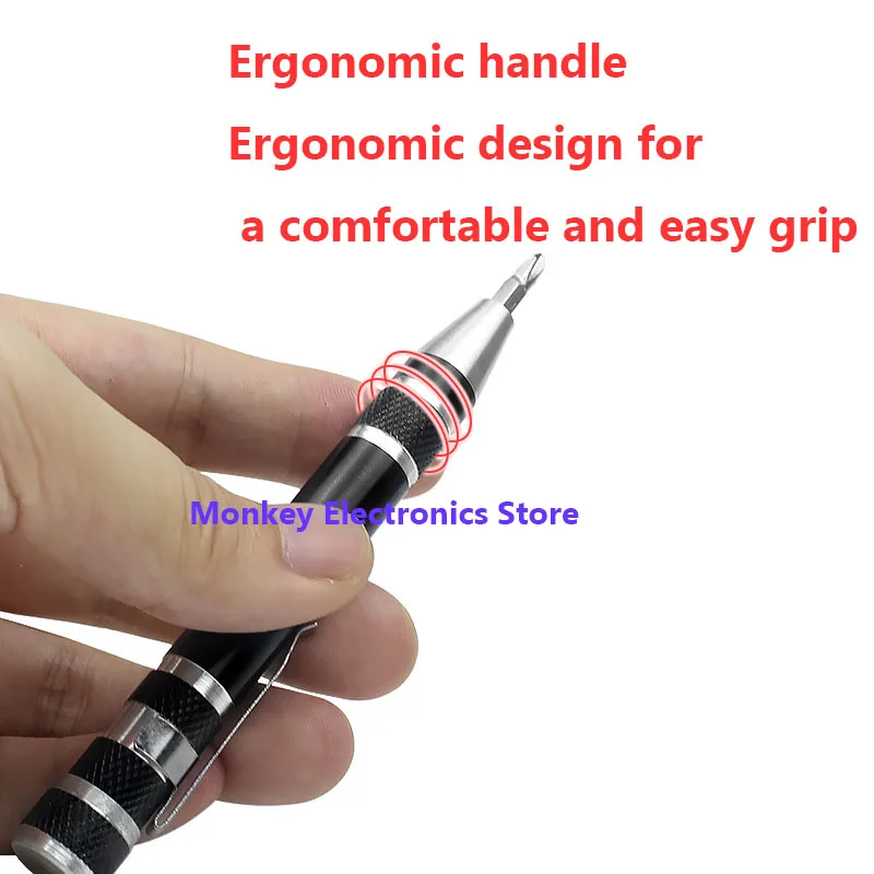8-in-1 DIY Mobile Phone Repair Tools Removal Driver Aluminium Pen Type Multifunctional 8-in-1 Screwdriver Set