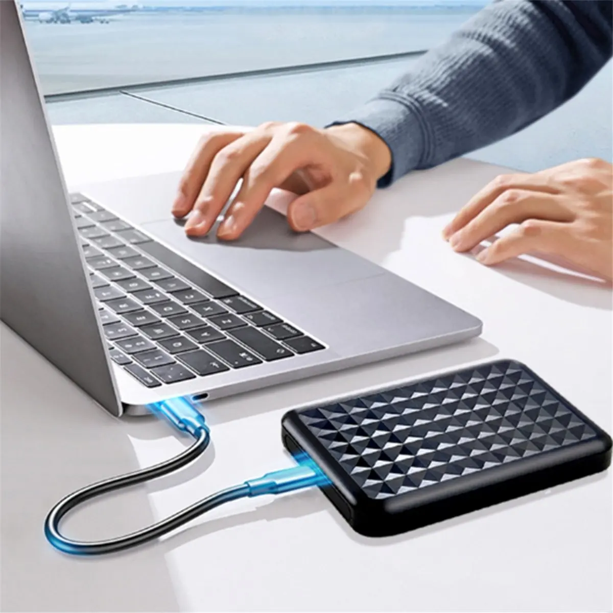 HDL USB3.0 HDD Enclosure 2.5inch Serial Port SATA SSD Hard Drive Case Support 6TB Transparent Mobile External HD Case