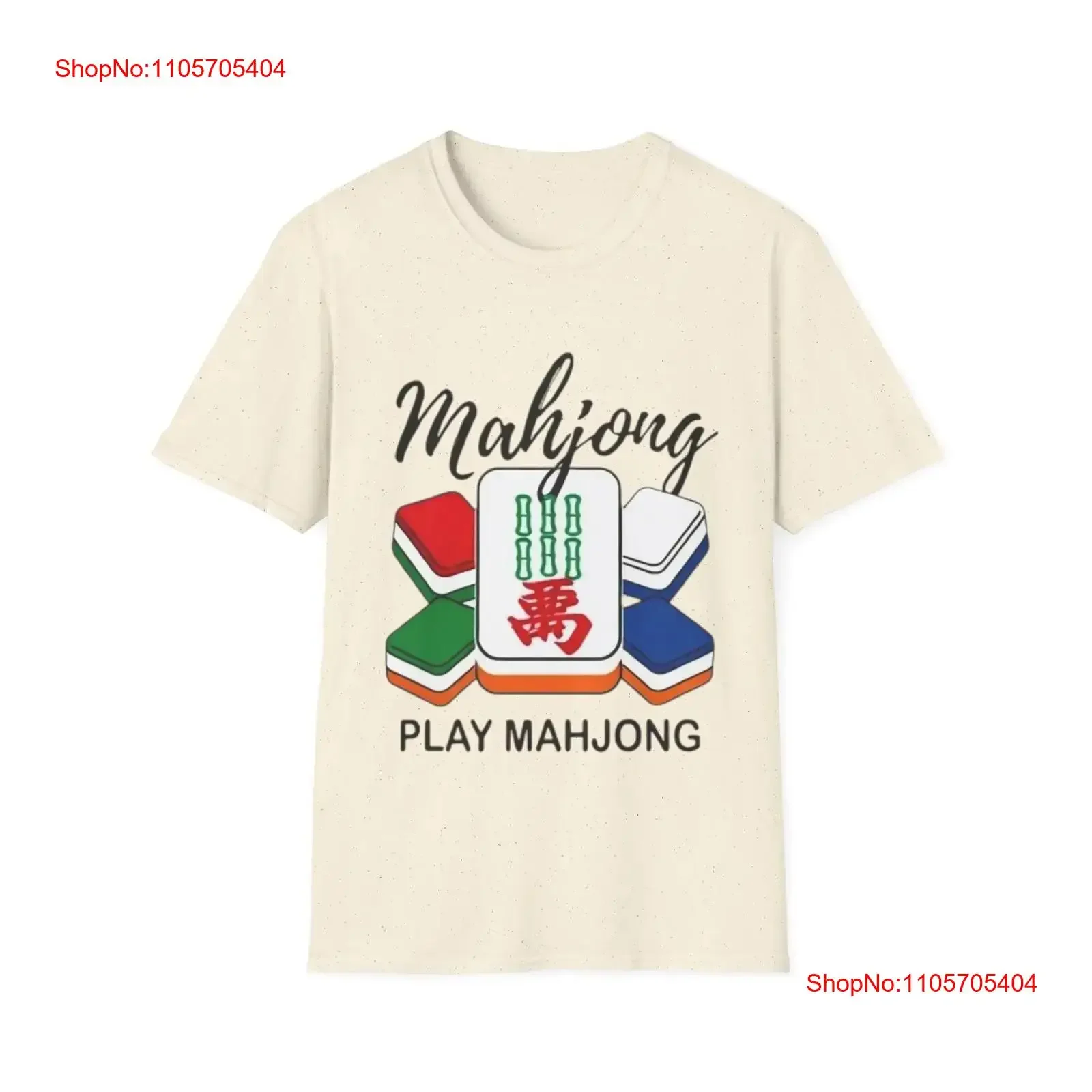 Mahjong Tiles Play T Shirt Game long or short sleeves vintage Washed Casual fashion streetwear homme designer clothes graphic