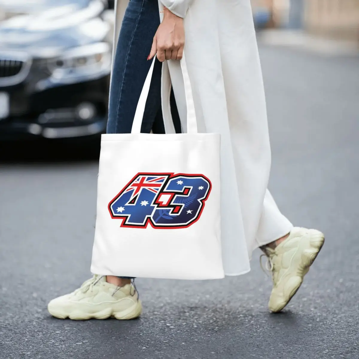 Jack Miller Number 43  Shopping Bags Foldable Canvas The Tote Bag Ladies Shoulder Tote Travel Handbag