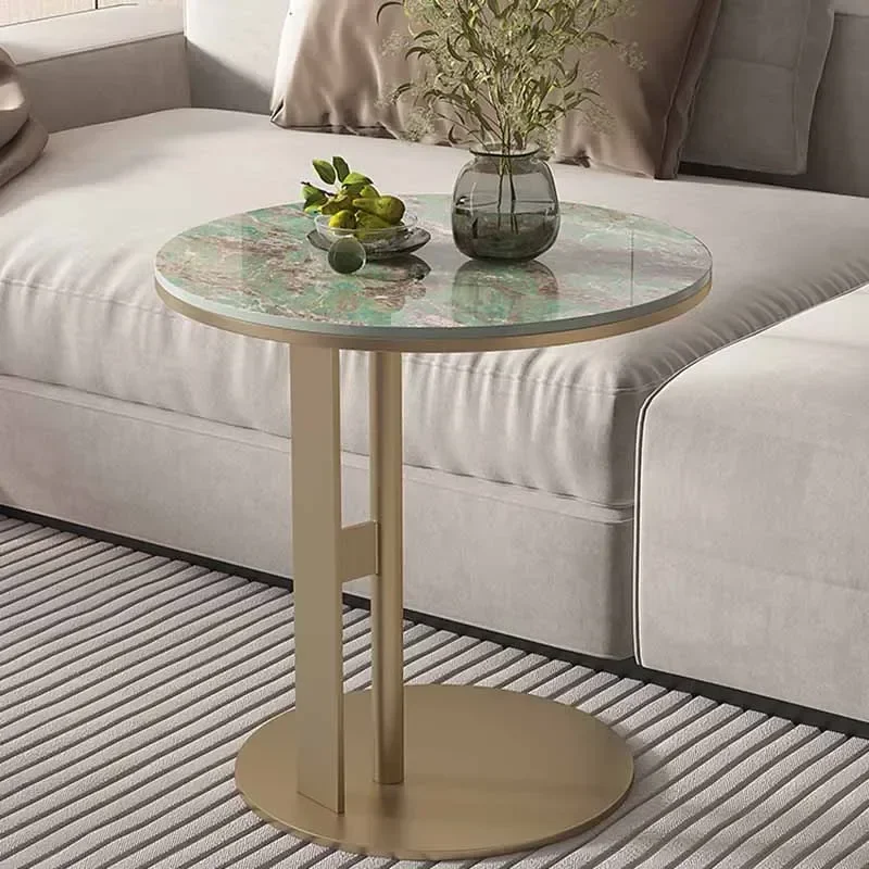 Legs Metal Side Tables Vintage Industrial Design Natural Camping Standing Side Tables Marble Colorful Mesas Bajas Home Furniture