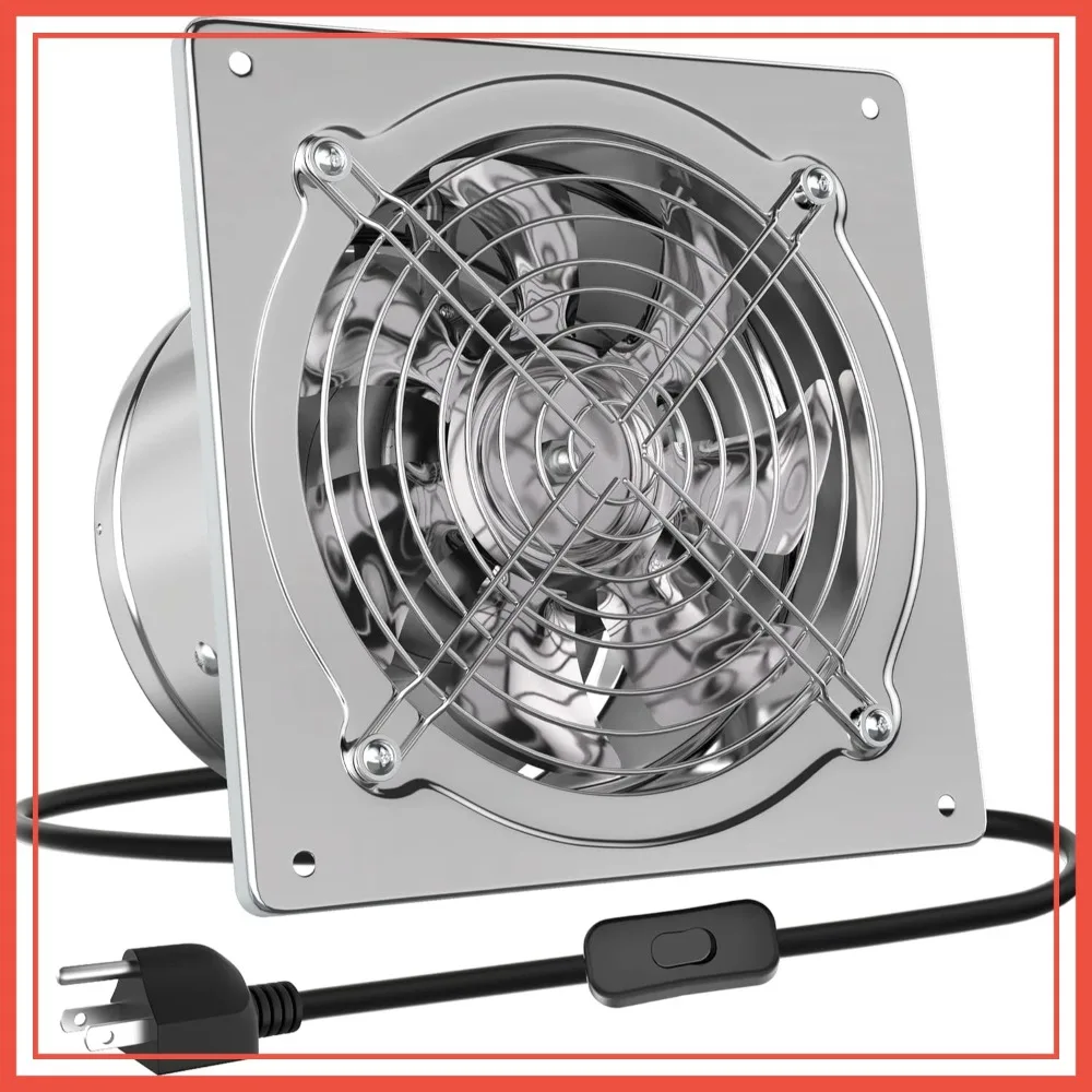 

988 CFM Powerful Garage Exhaust Fan with Damper, Portable Wall Mount Ventilation Fan for Shop, Shed, Basement, Chicken Coop