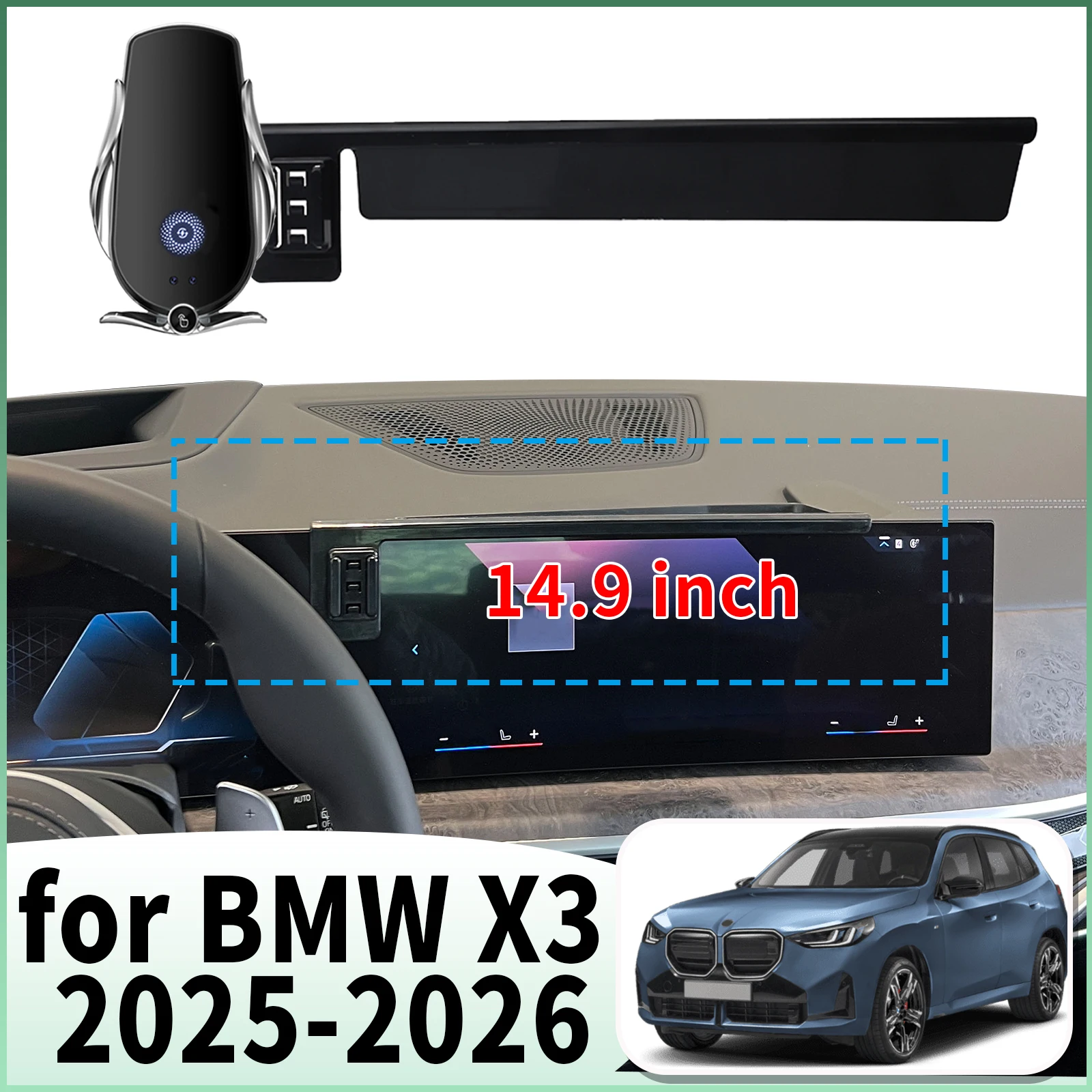 

fit for BMW X3 2025 2026 Specific Dashboard Navigation Phone Holder Mount Design Car​​ accessoires