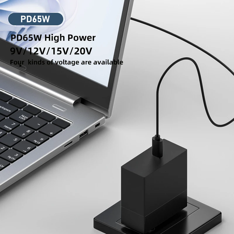 USB C a 9V 12V 15V 20V 5,5x2,5mm DC Jack adaptador tipo C PD Cable de carga para monitores LCD Cine transmisión Radio