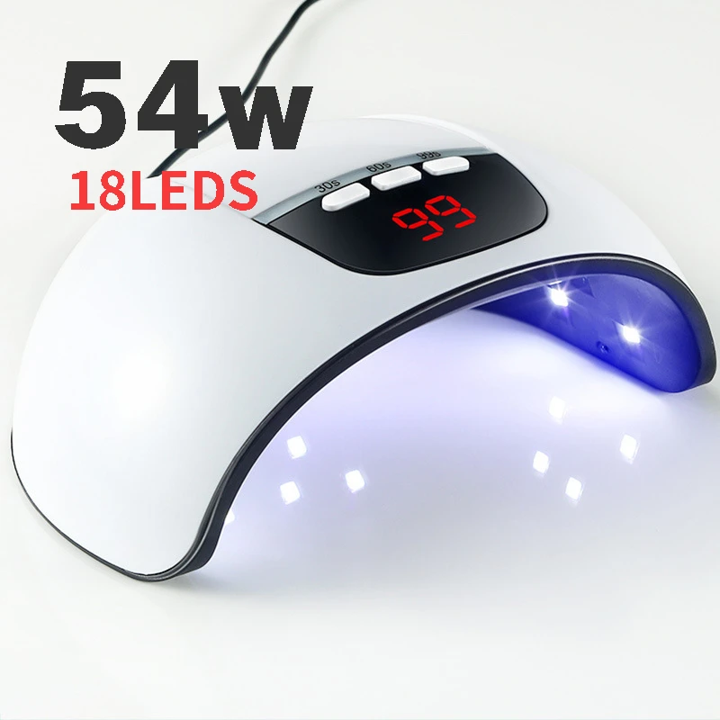 Professional Nail Dryer 18 LEDS Infrared Sensor Manicure Nail Lamp for Quick Curing All UV Gel Polish Nail Dryer Salon Tools