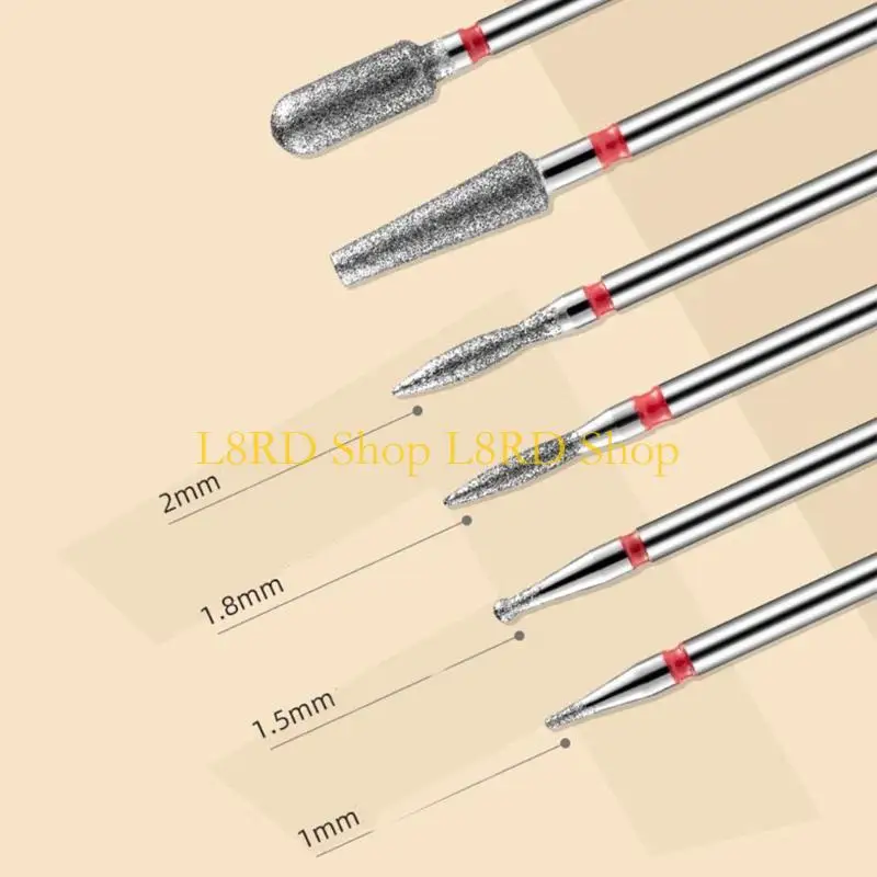 マニキュアリムーバーネイルファイル用ペディキュア用のL8RD電気ミリングカッターネイルドリルビット