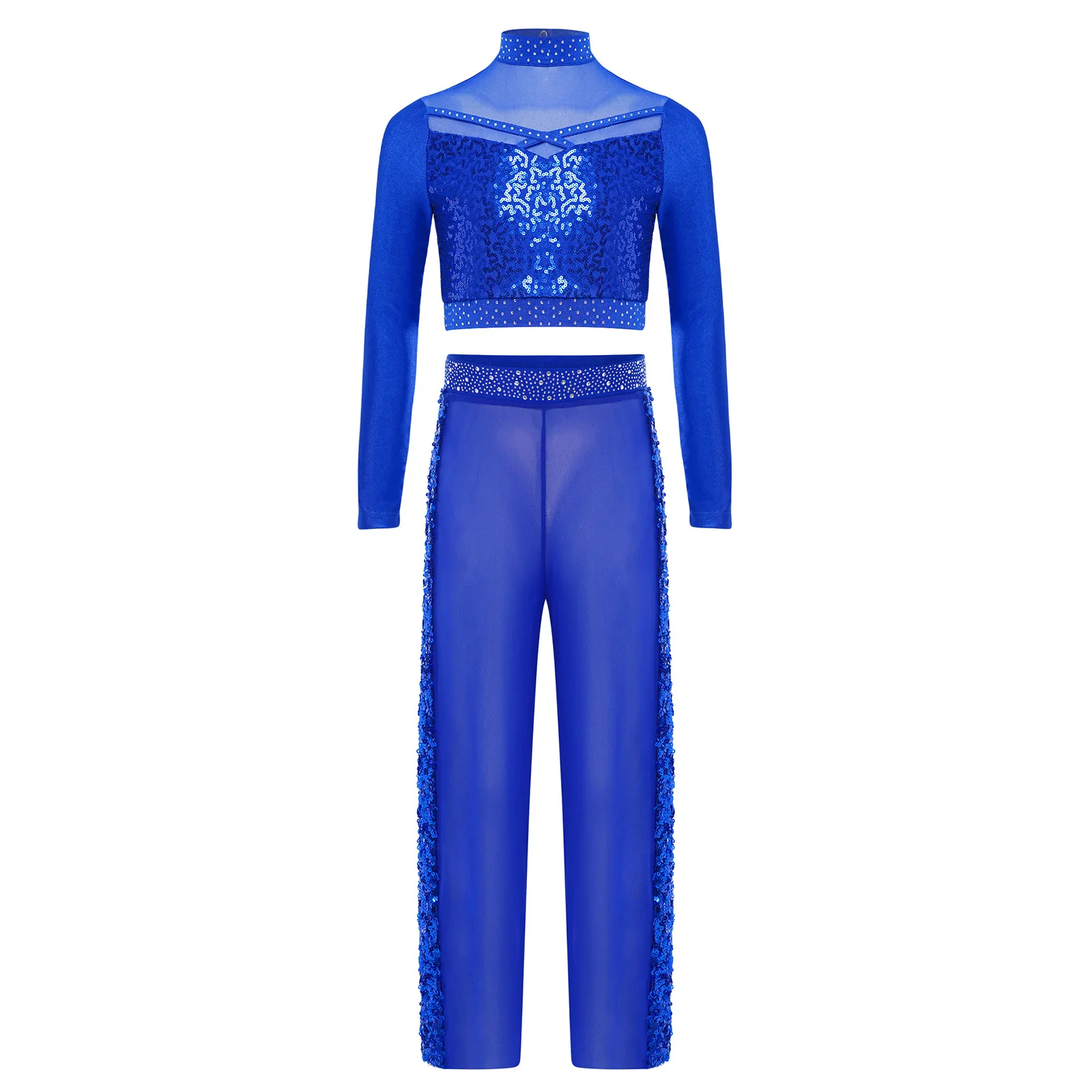 Conjuntos de baile de Jazz para niñas, traje deportivo, disfraz de actuación para práctica y puesta en escena