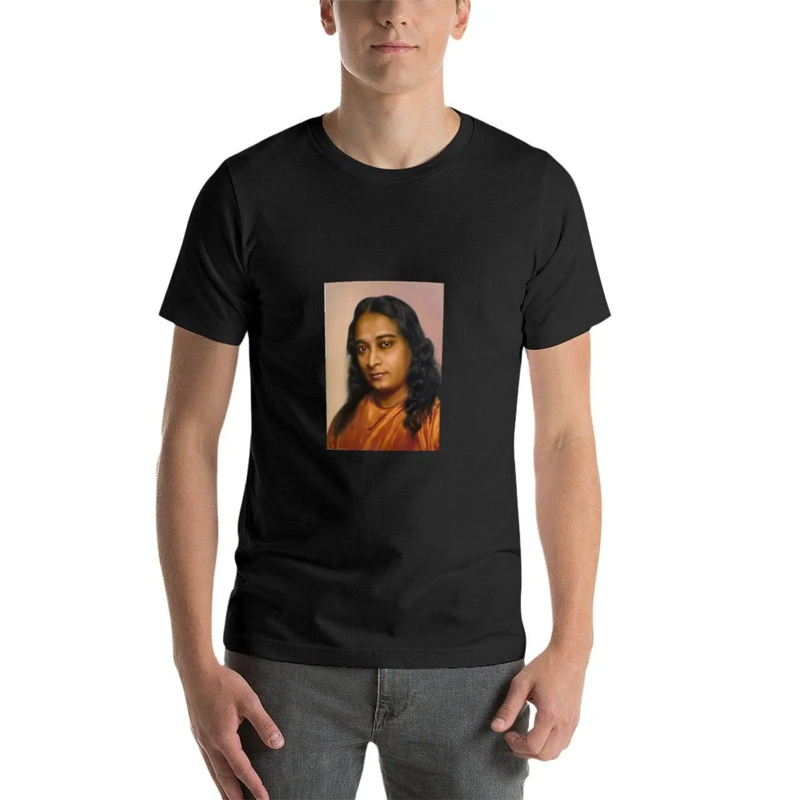 Paramahansa Yogananda t-shirt kawaii clothes plus size abbigliamento vintage magliette grandi e alte per uomo