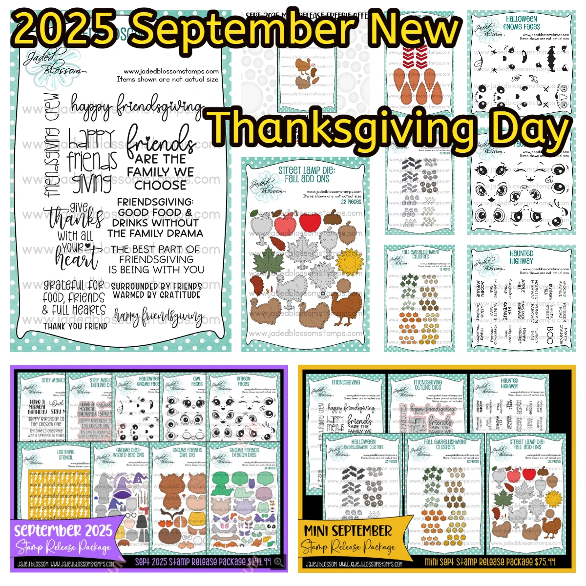 

2025 September New Thanksgiving Turkey Exira Parts Gnome Dies: Fall Embellishment Dies Stencil Stamp DIY Scrapbooking Card Mold