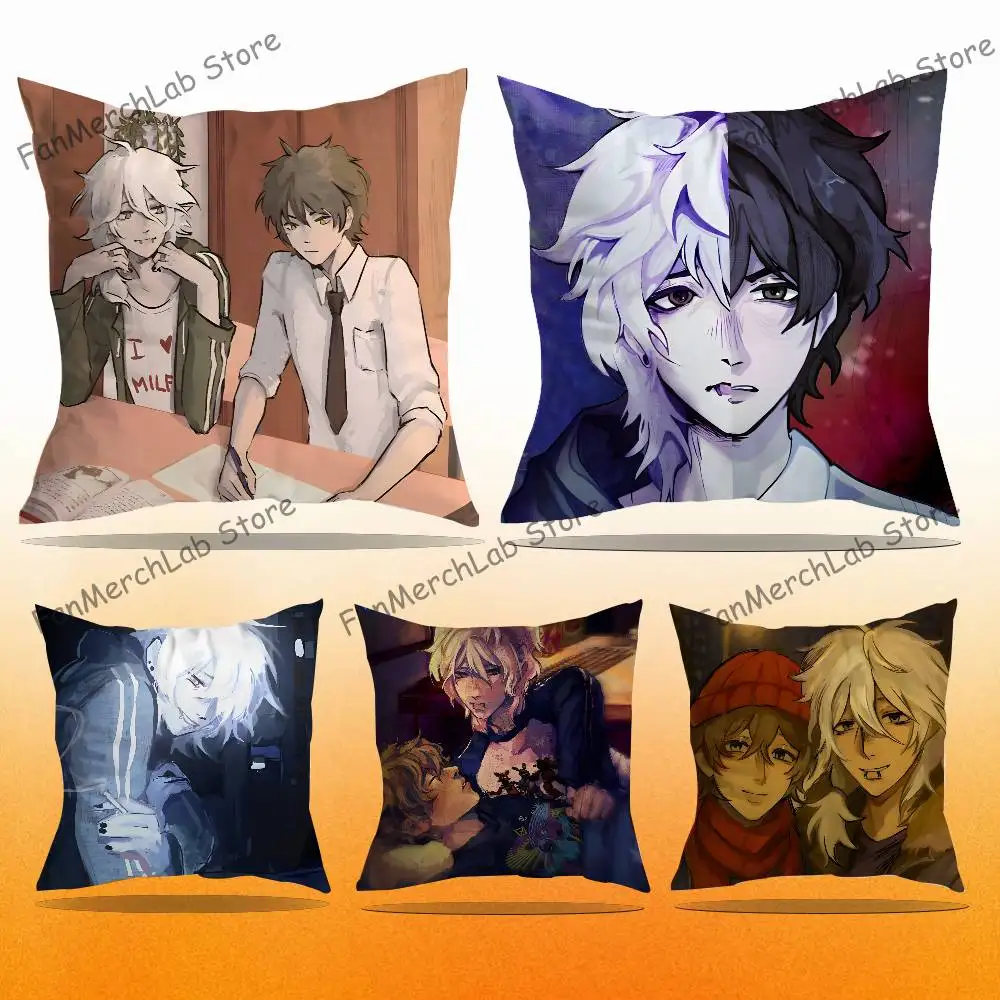 

The P-PromiseS of H-Hope Pillow Case Plush Fabric Soft Pillowcase Double Sided Print Sofa Cushion Cover Throw