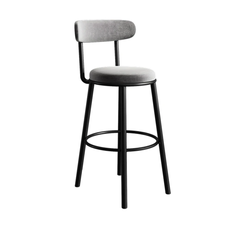 Counter High Stool Bar Chairs Modern Nordic Reception Desk Counter Stool Bar Chairs Ergonomic Metal Poltrona Home Furniture