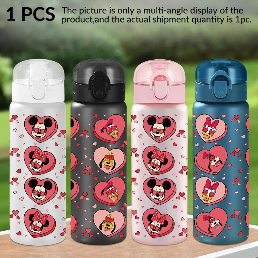 

1Pc Disney Mickey Minnie pattern 26oz plastic water bottle outdoor sports water cup birthday/homecoming gift