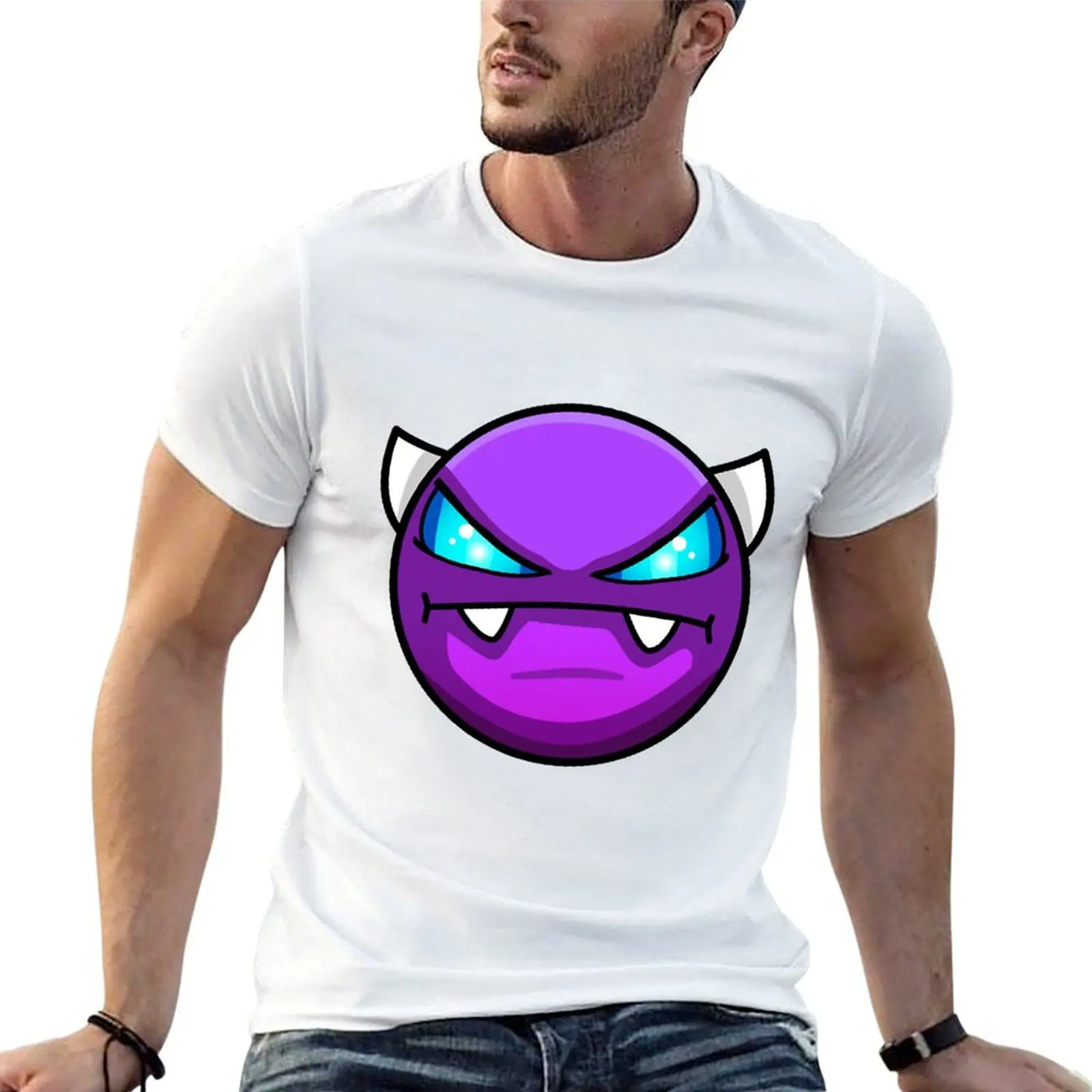 

T-Shirt Geometry shirt Easy dash cotton cotton man tshirt t 100% demon