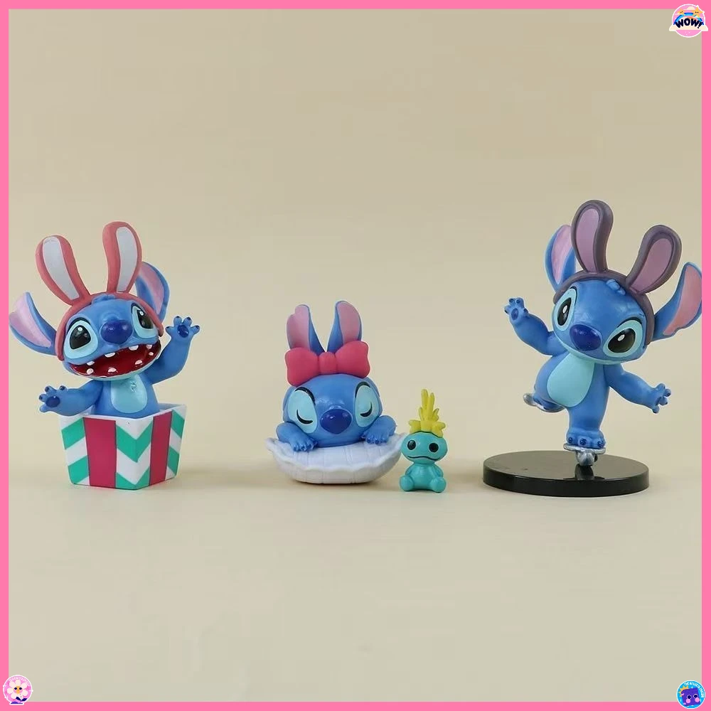 أصيلة مينيسو ديزني ستيتش قصة الشتاء صندوق أعمى تمثال ليلو وستيتش تحصيل هدية 2025