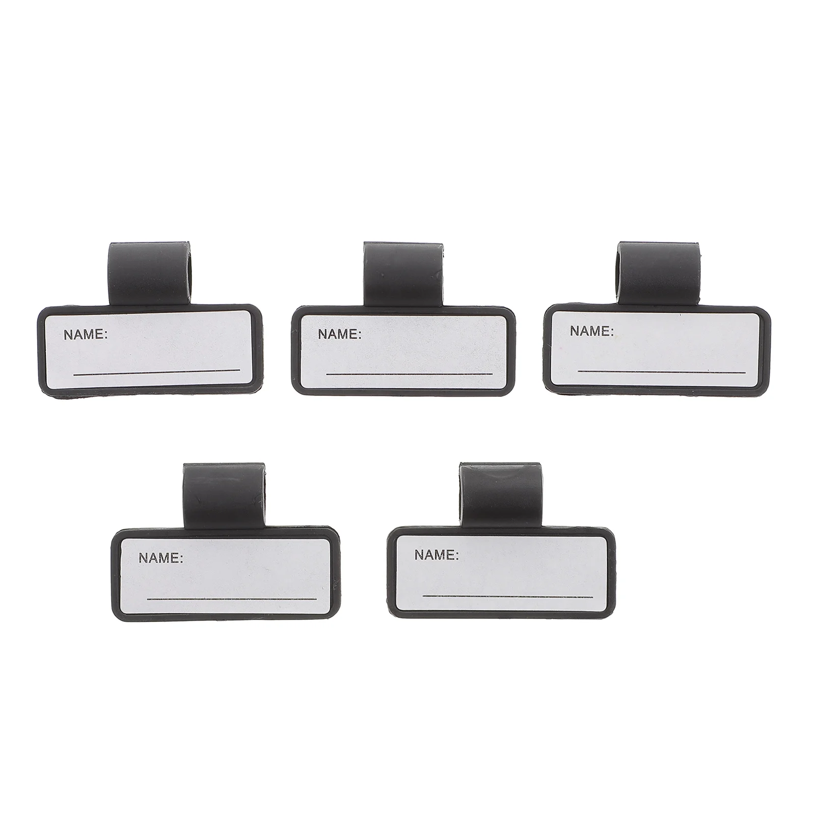 5 Pcs Stethoscope Name Tag Cards ID Identification Clip Tube Replacement Magnetic Labels Plate Holder