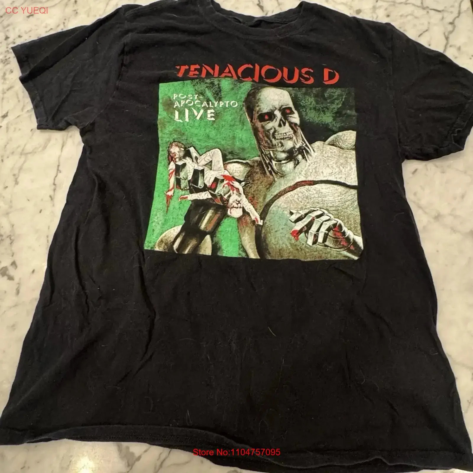 Poster Tenacious D Post Apocalypto Live T Shirt Concert S 5XL CC149 vintage Washed Stylish designer clothes Soft streetwear