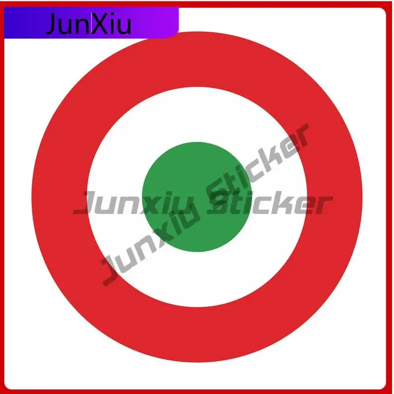 

Italy Roundel Sticker Funny Creative Cute Car Bumper Scratch Cover Auto Accessories Vinyl Decal For Car Truck SUV Window Bumper