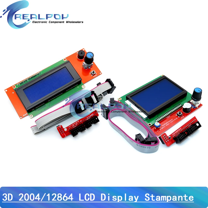 2004 12864 LCD Display 3D Printer Reprap Smart Adapter Controller Reprap Ramps 1.4 1.6 Mega2560 board 2004LCD 12864LCD Control