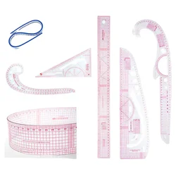 Sewing Pattern Ruler Clothing Proportion Geometry Template Technical Triangles Cutting Sew Tool Design Curves