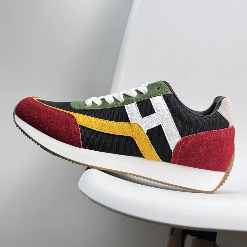 

Новая высококачественная трендовая модная нишевая повседневная обувь на шнуровке с низким берцем, мужская легкая роскошная спортивная обувь