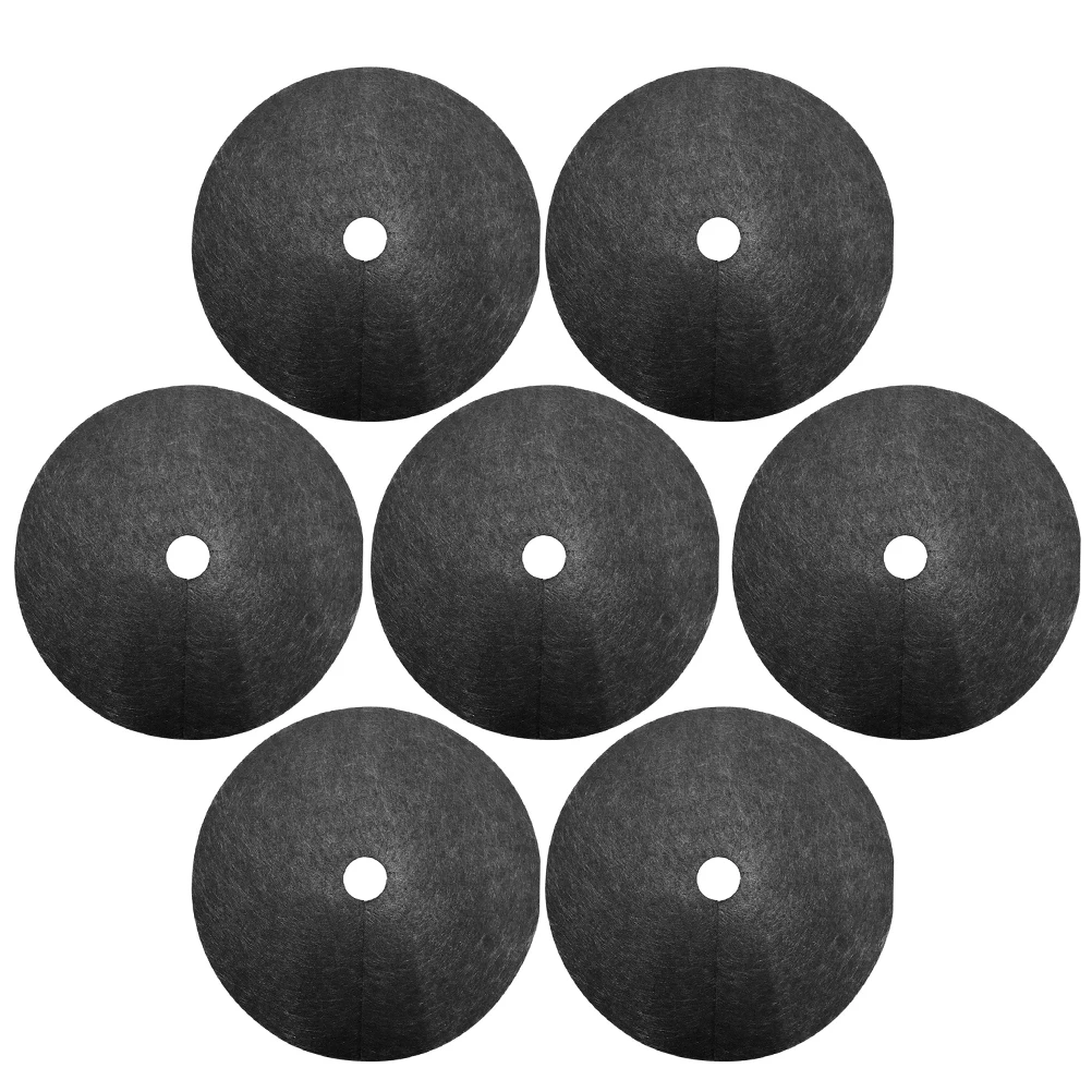 

10pcs Weeding Cloth Non-Woven Gardening Biodegradable Control Fabric Ground Cover Agriculture Orchard Weeding Cloth (Black, the