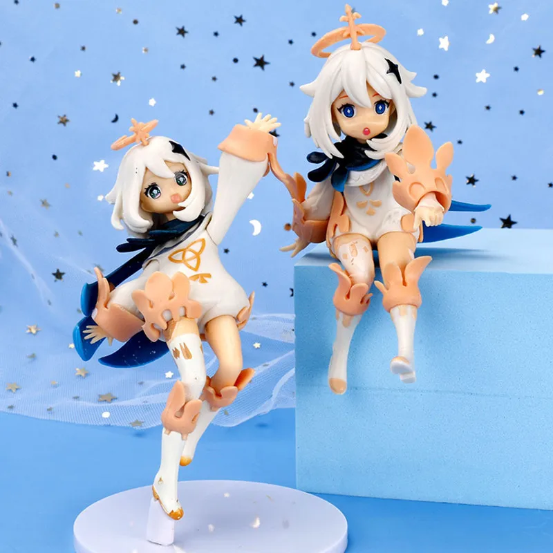 Genshin Impact Paimon Genshin Impact Klee Anime Actionfigur Instant-Nudel-Druck-PVC-Spielzeug Sammlermodell Geschenk