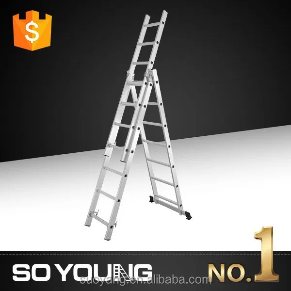 Mobile 10m aluminum telescopic cheap ladder/extension ladders