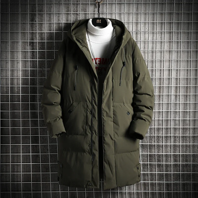 Winter Mid-length Men's Korean Version Trendy Cotton-padded Jacket Oversized Parka Windbreaker Cotton-padded Jacket
