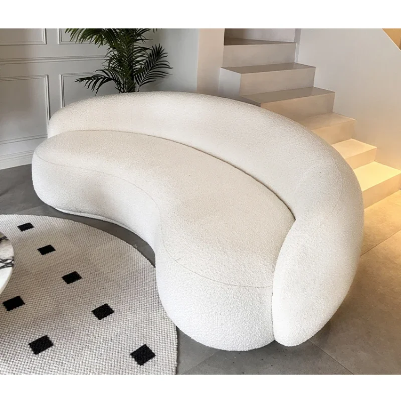 

minimalist special-shaped sofa Italian style designer living room Julep sofa arc cashew nut sofa