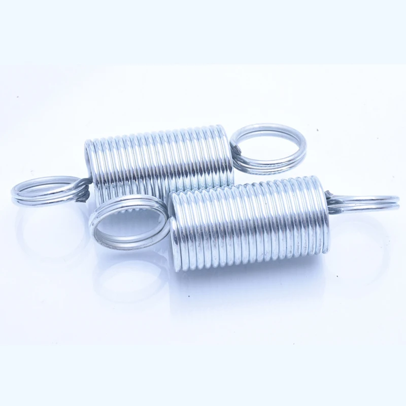 Stainless Steel Open S Hook Tension Spring Tensile Springs Galvanized Stretching Spring Wire Diameter 0.7mm O.D 6-12mm L 15mm