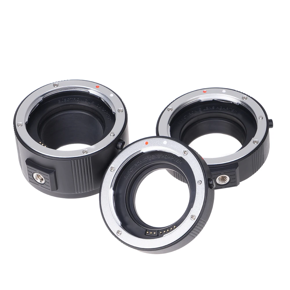 FOTGA Electronic Macro AF Auto Focus Automatic Extension Tube Rings Set Metal Bayonet for Canon EF/EF-S Lens