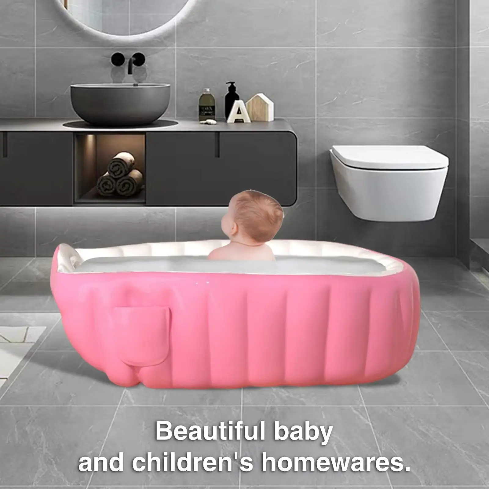 

Надувная ванна для малышей, взрывная ванна для ребенка с ножным насосом, складная раковина для душа, уход за детской комнатой, необходимая для дома, отеля