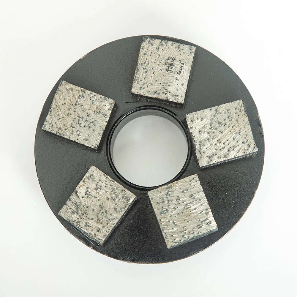 Bloc de meulage pour sol en béton, 94mm, diamant, métal, Six dents, ciment, outils abrasifs pour le polissage, 1 pièce