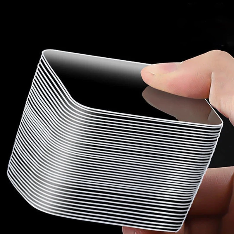10Pcs Double Sided Tape Transparent Waterproof Wall Stickers Home Kitchen Adhesive Paste Strong and Seamless Tile Hook
