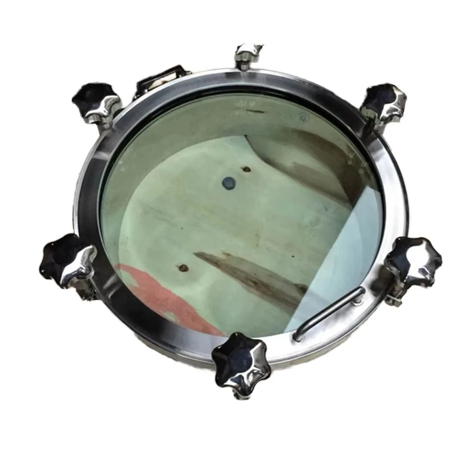 

DN400 Санитарная крышка люка из нержавеющей стали для наружного применения без прессования с полным смотровым стеклом