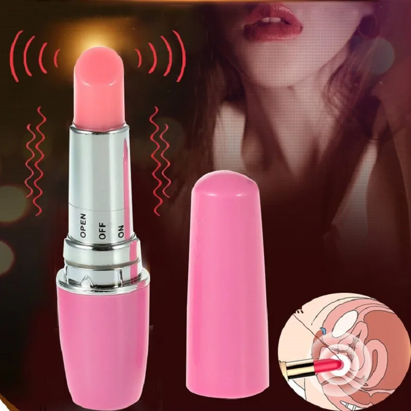 Vibrating Egg Mini Fake Lipstick Female Masturbators Sex Toys For Women Couples Toys G-Spot Stimulating Vibrator Toys For Adults