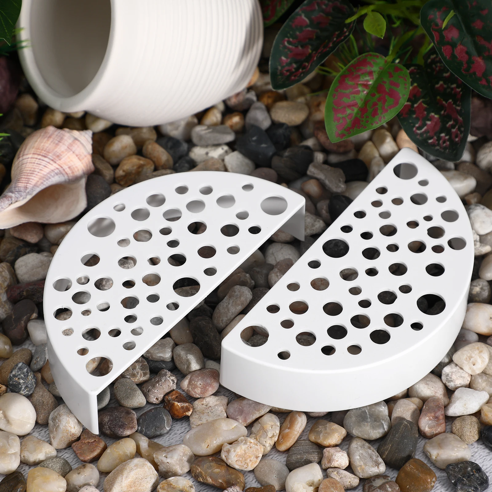 

2pcs Shrimp Farming Protectors Comfortable Habitat Breeding Shelter Easy Clean Hideout Decorative Aquarium Cave Supplies